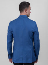 Load image into Gallery viewer, Irish Borage Blue Linen Plain Style Jacket
