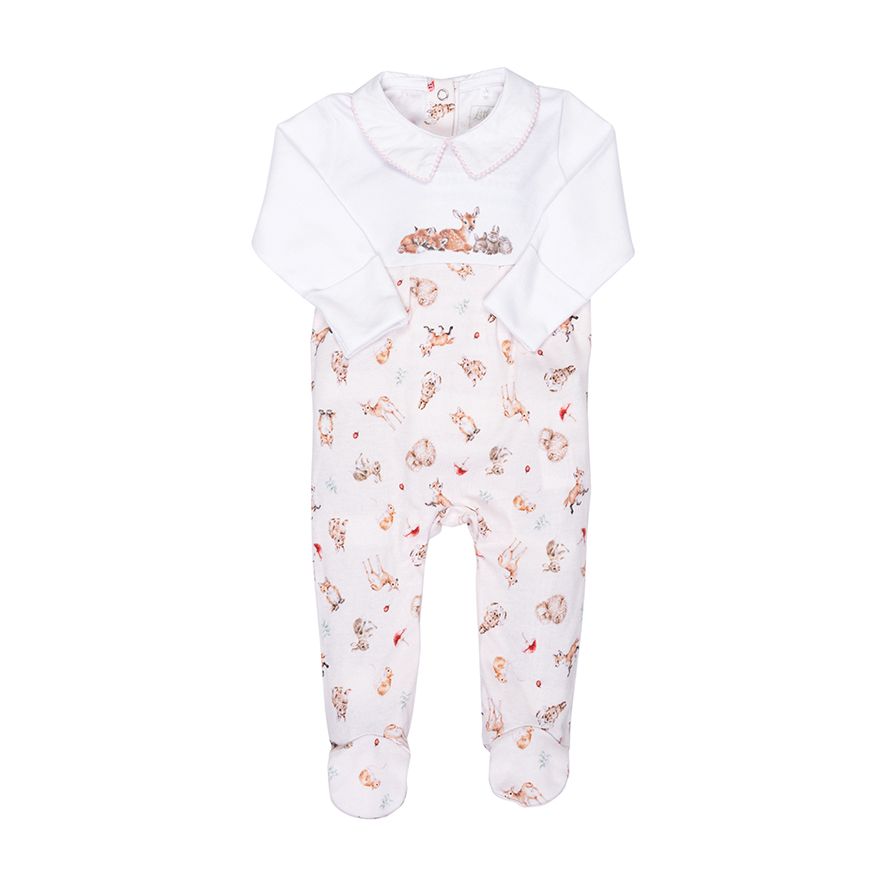 Printed Baby Sleepsuit - Little Forest