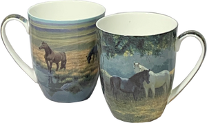 Bateman Horses Set of 2 Mugs