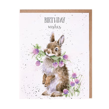 Load image into Gallery viewer, &#39;Birthday Wishes&#39; Bunny Birthday Card
