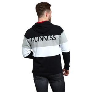 Guinness Black & Red Hooded Rugby Shirt