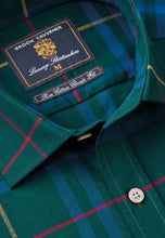 Load image into Gallery viewer, Green Plaid Check Cotton Shirt
