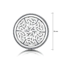 Load image into Gallery viewer, Book of Kells Brooch in Sterling Silver
