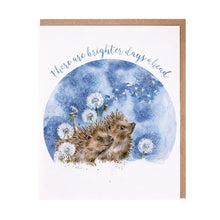 Load image into Gallery viewer, &#39;Brighter Days&#39; Hedgehog Card
