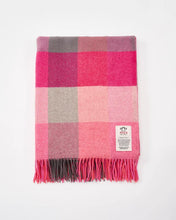 Load image into Gallery viewer, Avoca Pink Fields Lambswool Throw - Small
