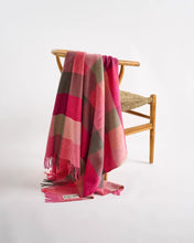Load image into Gallery viewer, Avoca Pink Fields Lambswool Throw - Large
