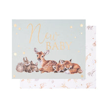 Load image into Gallery viewer, &#39;Little Forest&#39; Woodland Animal New Baby Card
