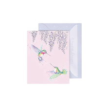 Load image into Gallery viewer, &#39;Wisteria Wishes&#39; Hummingbird Mini Gift card
