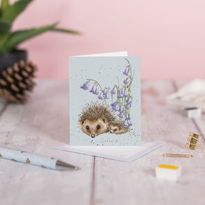 'Love and Hedgehugs' Hedgehog Mini Gift Card