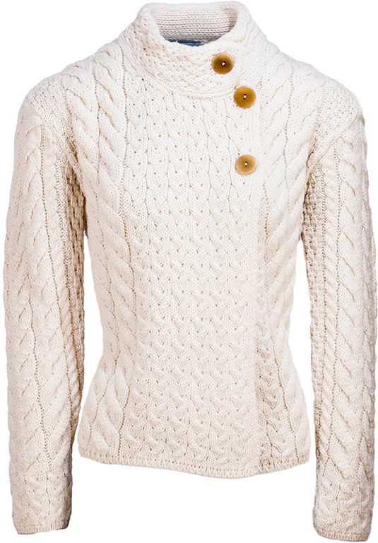 Asymmetrical Super Soft Merino Wool Cardigan
