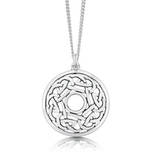 Load image into Gallery viewer, Celtic Dress Pendant in Sterling Silver
