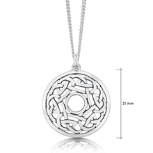 Load image into Gallery viewer, Celtic Dress Pendant in Sterling Silver
