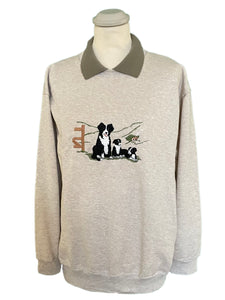 Dogs: Collie & Pups Sweatshirt – Oatmeal