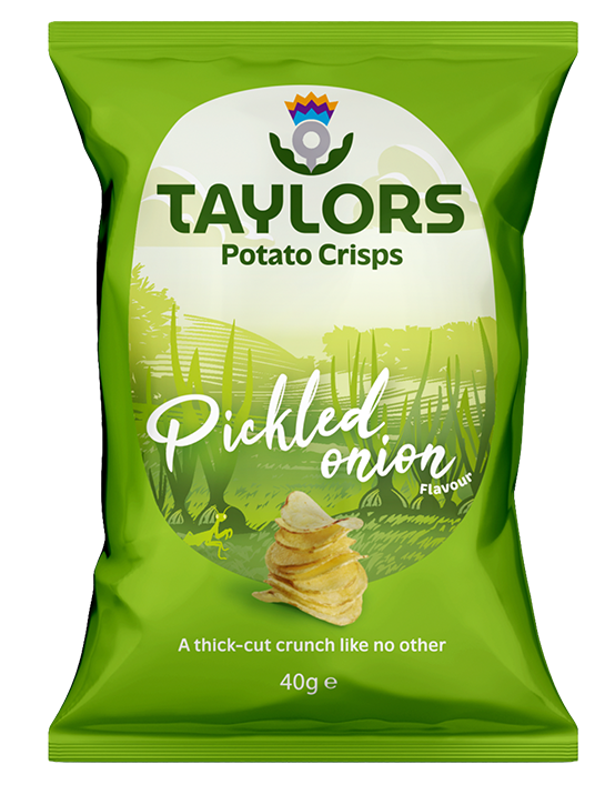 Taylors Pickled Onion Flavour Potato Crisps