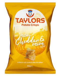 Taylors Mature Cheddar & Onion Flavour Potato Crisps