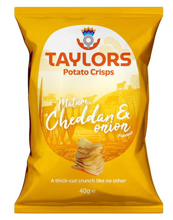 Taylors Mature Cheddar & Onion Flavour Potato Crisps