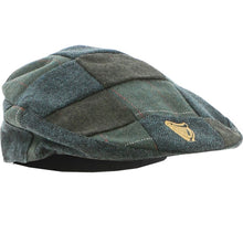 Load image into Gallery viewer, Guinness Tweed Check Patch Flat Cap Green
