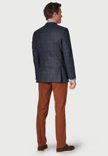 Load image into Gallery viewer, Tailored Fit Magnum Navy Check Wool Jacket
