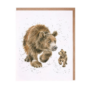 'Follow Me...' Bear Card