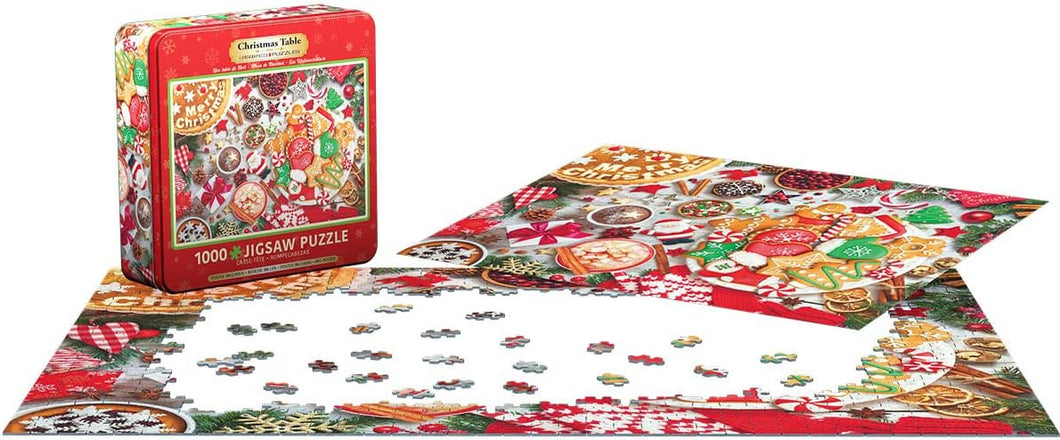 Eurographics Christmas Table Tin - 1000 Piece Puzzle