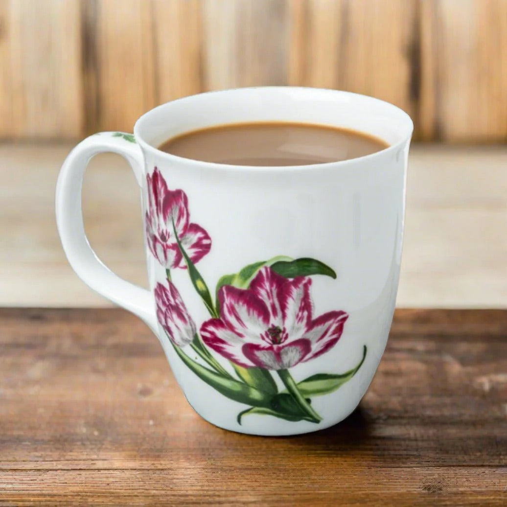 Botanical Flowers Blooming Tulips Mug