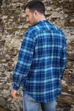 Load image into Gallery viewer, Lee Valley Grandfather Shirt Flannel Blue Check
