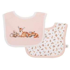'Little Forest' Woodland Animal Bib Gift Set
