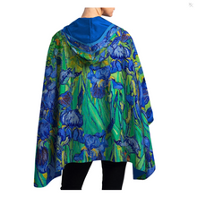 Load image into Gallery viewer, Van Gogh Irises Women&#39;s Rain Cape
