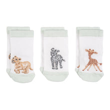 Load image into Gallery viewer, Little Savannah African Animal Baby Socks

