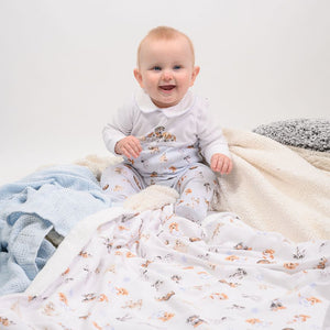 Printed Baby Sleepsuit - Little Paws