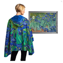 Load image into Gallery viewer, Van Gogh Irises Women&#39;s Rain Cape
