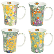 Load image into Gallery viewer, Klimpt Flower Garden Set of 4 Mugs
