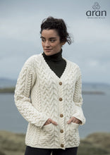 Load image into Gallery viewer, Scalloped V-Neck Merino Wool Cardigan
