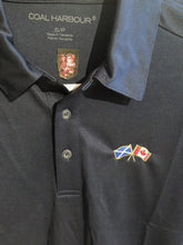 Load image into Gallery viewer, Navy Polo Shirt - Embroidered Country Flag Duo
