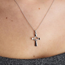 Load image into Gallery viewer, Silver Claddagh Cross
