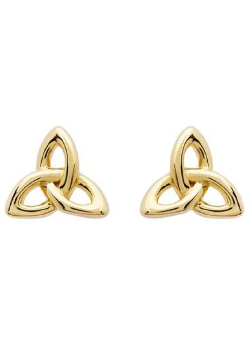 Trinity Stud Earrings 14KT Gold Vermeil