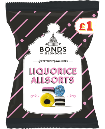 Bonds of London Liquorice Allsorts 150g Bag