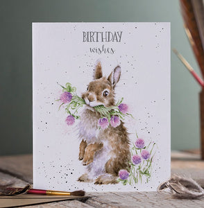 'Birthday Wishes' Bunny Birthday Card