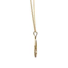 Load image into Gallery viewer, ShanOre 14KT Gold Vermeil Tear Drop Trinity Knot Pendant With Cubic Zirconias
