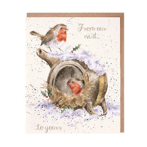 'From Our Nest To Yours' Robin Card