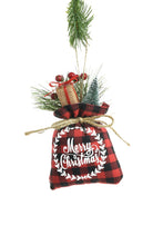 Load image into Gallery viewer, Red Hanging &quot;Merry Christmas&quot; Gift Bag
