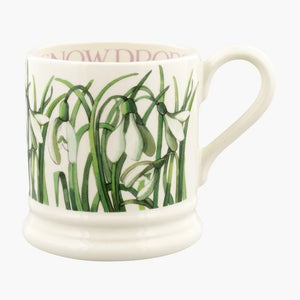 Flowers Snowdrop 1/2 Pint Mug