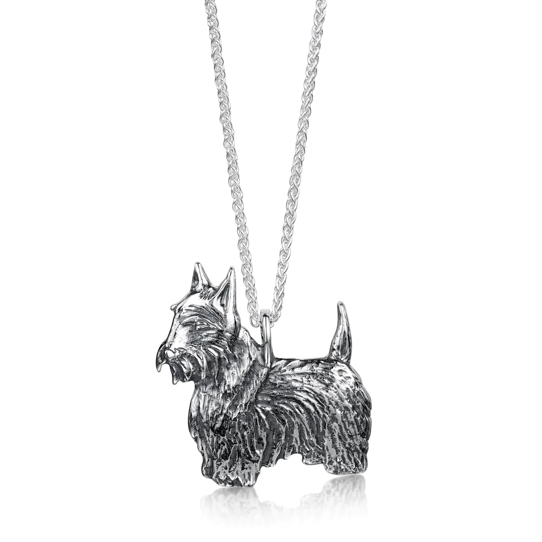 Scottie Dog Pendant in Sterling Silver