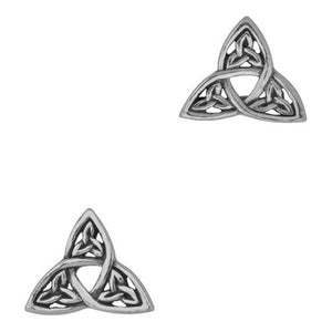 Celtic Trinity Knots Silver Stud Earrings