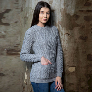Cable Knit Crew Sweater