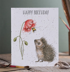 'Birthday Bee' Hedgehog Birthday Card
