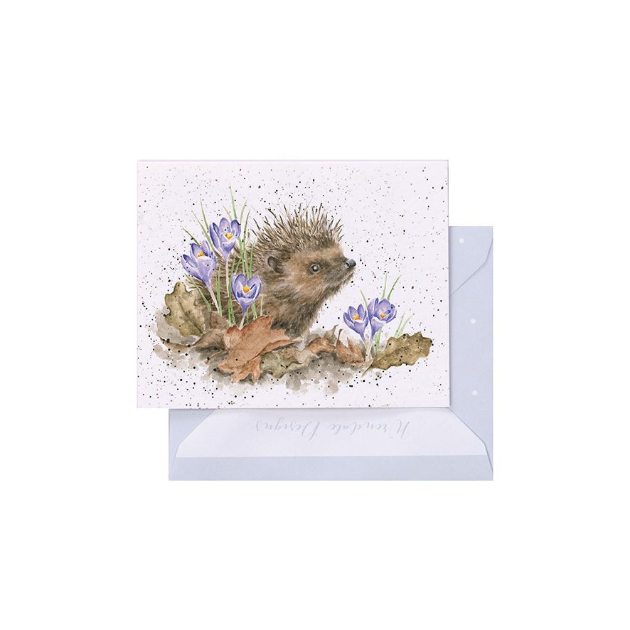 'New Beginnings' Hedgehog Mini Gift Card