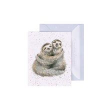 Load image into Gallery viewer, &#39;Little Card, Big Hug&#39; Sloth Mini Gift Card
