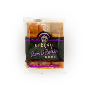 Orkney Rum & Raisin Fudge 100g