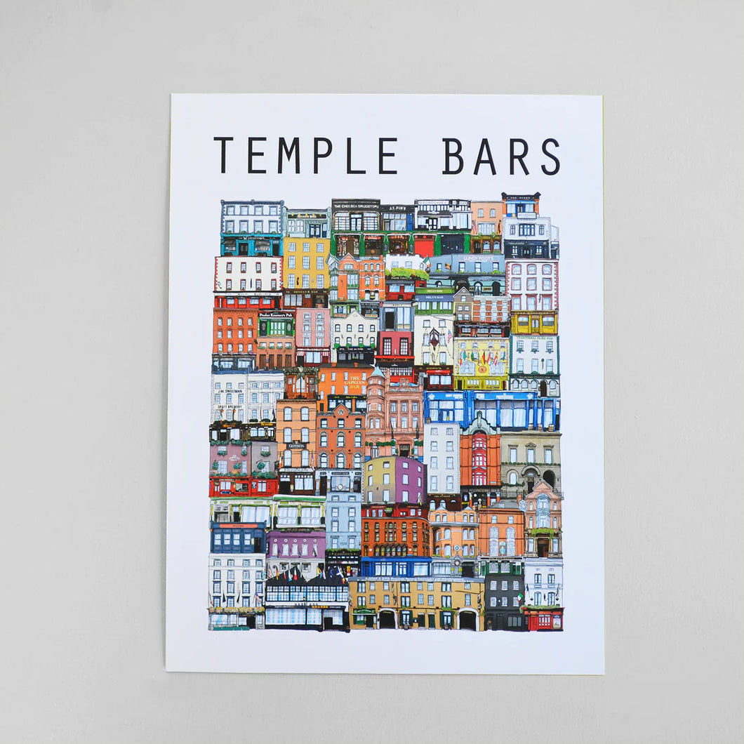 Temple Bars Poster - 300 x 400 mm